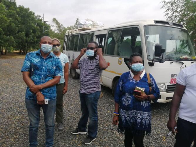 Tour guides on educational Tour