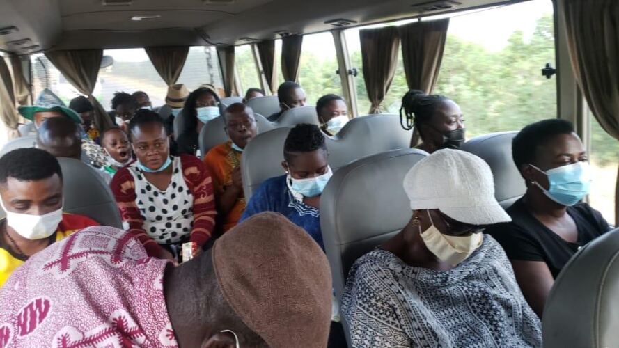 Tour guides on educational Tour